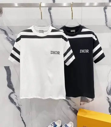 Dior T-shirts for men stripe Black/White #A47016