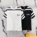 1Dior T-shirts for men stripe Black/White #A47016