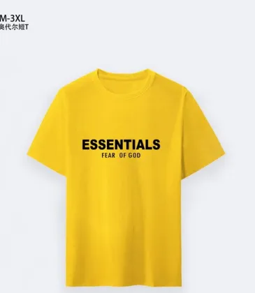 Fear of God T-shirts for MEN Essentials Black/White/BLue/Yellow/Red #A47086