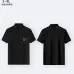 4Fendi T-shirts Polo for men Mercerized Black/White #A46629