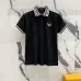 3Fendi T-shirts Polo for men Printed collar Black/White #A46618