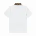 3Fendi T-shirts Polo for men Printed collar Black/White #A46622
