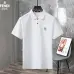 4Fendi T-shirts Polo for men Solid Color Black/White/Yellow #A46614