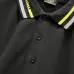 12Fendi T-shirts Polo for men Striped collar Black/White #A46616