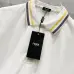 18Fendi T-shirts Polo for men Striped collar Black/White #A46616