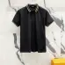 3Fendi T-shirts Polo for men Striped collar Black/White #A46616