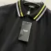 7Fendi T-shirts Polo for men Striped collar Black/White #A46616