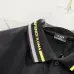 8Fendi T-shirts Polo for men Striped collar Black/White #A46616