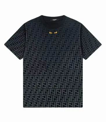 Fendi T-shirts for men Cat's Eye black #A47100