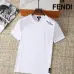 1Fendi T-shirts for men Crew Neck Black/White/Khaki #A46465