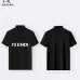4Fendi T-shirts for men Mercerized Black/White #A46627