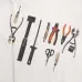 7Fendi T-shirts for men Tool Printing Black/White #A47125