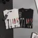 1Fendi T-shirts for men Tool Printing Black/White #A47125