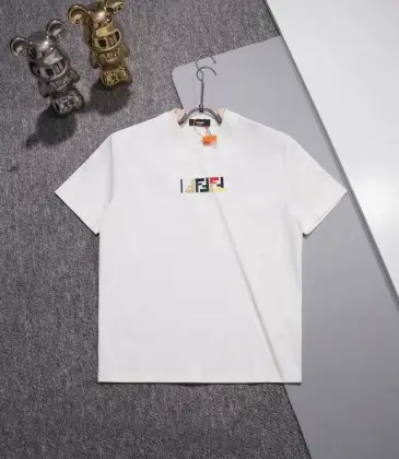 Fendi T-shirts for men color logo Black/White #A47091