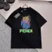 6Fendi T-shirts for men color logo Black/White #A47107
