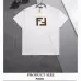 9Fendi T-shirts for men logo printing Black/White #A47094