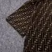 24Fendi T-shirts for men logo printing Black/White/Blue #A47099