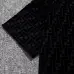 33Fendi T-shirts for men logo printing Black/White/Blue #A47099