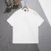 1Fendi T-shirts for men logo printing Black/White/Blue #A47099