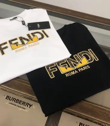Fendi T-shirts for men yellow logo #A47102