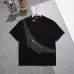 10Fendi T-shirts for men zipper Black/White #A47097