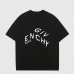 5Givenchy T-shirts for MEN Solid Color Crew Neck Black/White #A46474