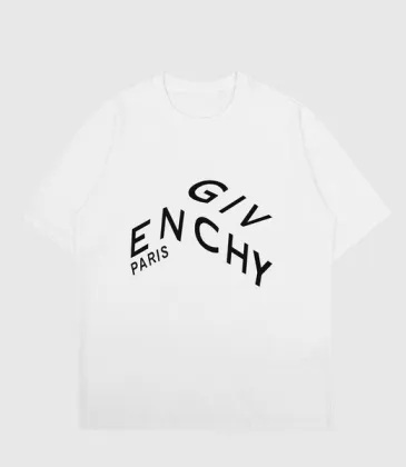 Givenchy T-shirts for MEN Solid Color Crew Neck Black/White #A46474