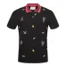 3Gucci Solid Cotton polo with embroideries bee Kingsnake UFO men polo shirts #9100585