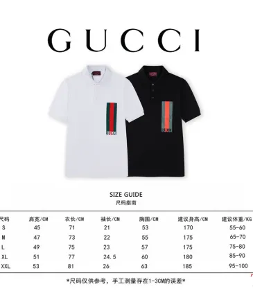 Gucci T-shirts for Gucci Polo Shirts Black/White #A51859