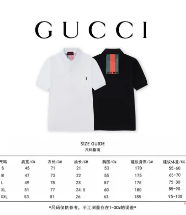 Gucci T-shirts for Gucci Polo Shirts Black/White #A51860