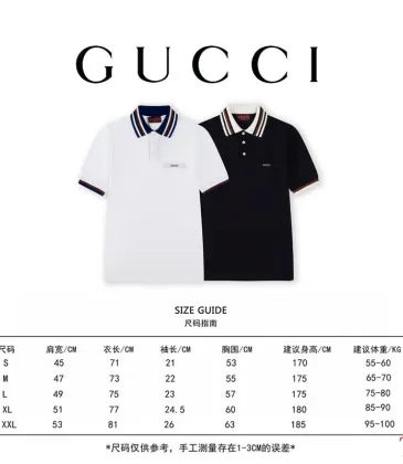 Gucci T-shirts for Gucci Polo Shirts Black/White #A51861
