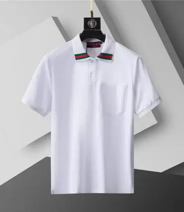 Gucci T-shirts for Gucci Polo Shirts Striped collar White #A46552