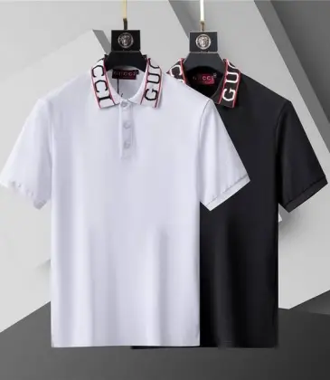 Gucci T-shirts for Gucci Polo Shirts collar logo Black/White #A46549
