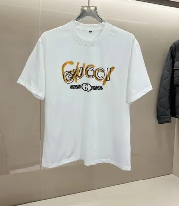 Gucci T-shirts for Men' t-shirts Crew Neck Black/White #A46420