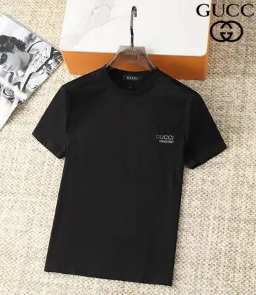 Gucci T-shirts for Men' t-shirts Crew Neck Black/White/Blue #A46463