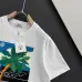 10HERMES T-shirts for HERMES Polo Shirts Coconut Tree Black/White #A47182