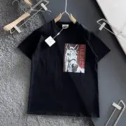 HERMES T-shirts for HERMES Polo Shirts horse Black/White #A47181