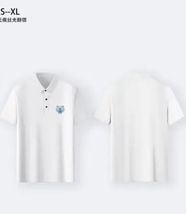 KENZO T-SHIRTS Polo for MEN Mercerized Black/White #A46638