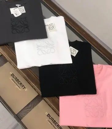 LOEWE T-shirts for MEN Black/White/Pink #A47205