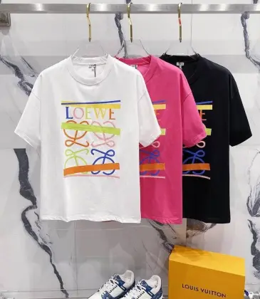 LOEWE T-shirts for MEN Black/White/Red #A47238