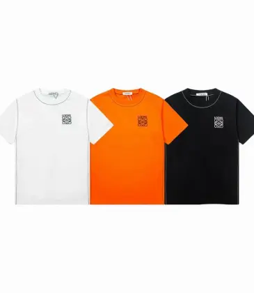 LOEWE T-shirts for MEN Black/White/orange #A47199