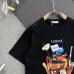3LOEWE T-shirts for MEN Cartoon Black/White  #A47212