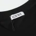 4LOEWE T-shirts for MEN Stitching Embroidery Black #A48638