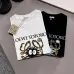 1LOEWE T-shirts for MEN eye Black/White #A47209