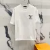 1Louis Vuitton T-Shirts 3D Letter Monogram Embroidered Cotton #A48644