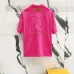 12Louis Vuitton T-Shirts 3D Letter Monogram Embroidered Cotton Black/White/Red #A48640