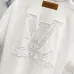 4Louis Vuitton T-Shirts 3D Letter Monogram Embroidered Cotton Black/White/Red #A48640