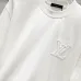 7Louis Vuitton T-Shirts 3D Letter Monogram Embroidered Cotton Black/White/Red #A48640