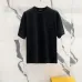 11Louis Vuitton T-Shirts 3D Letter Monogram Embroidered Cotton Black/White/Red #A48640