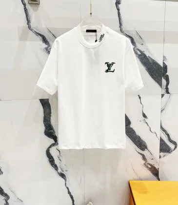 Louis Vuitton T-Shirts Printed Short Sleeve Black/White #A48639